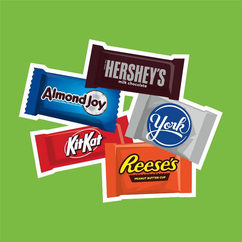slide 5 of 7, York Hershey's Milk and Dark Chocolate Assortment Snack Size Candy - 30.22oz, 30.22 oz