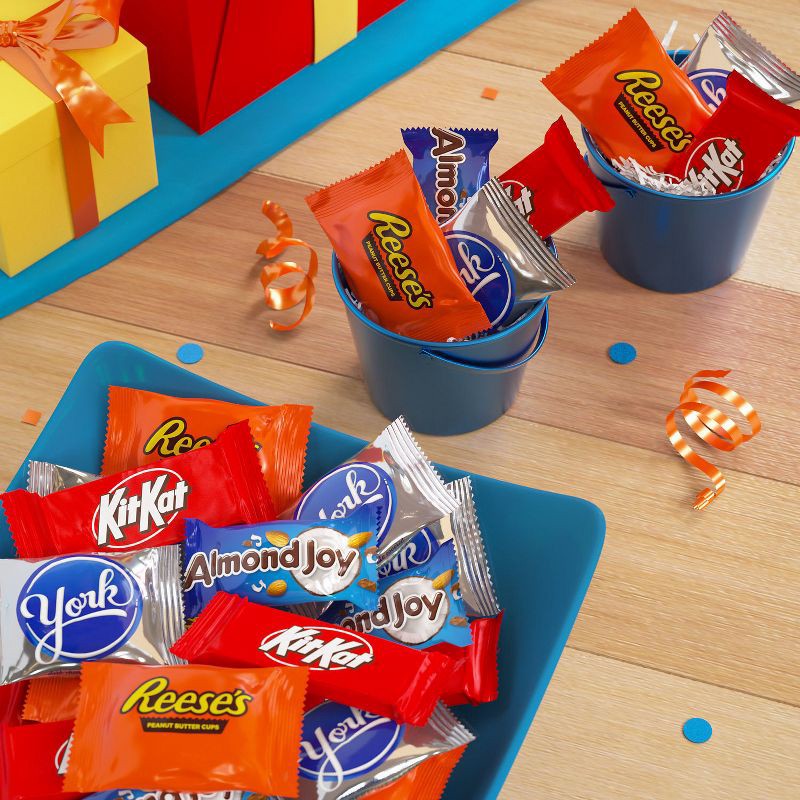 slide 6 of 7, York Hershey's Milk and Dark Chocolate Assortment Snack Size Candy - 30.22oz, 30.22 oz