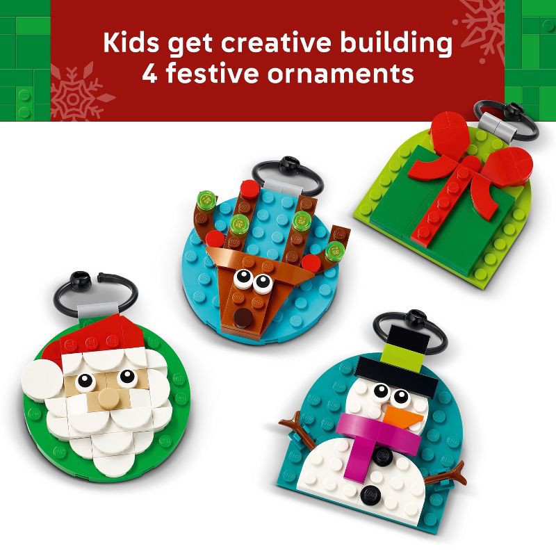 slide 3 of 6, LEGO Christmas Ornament Selection Building Toy 40744, 1 ct