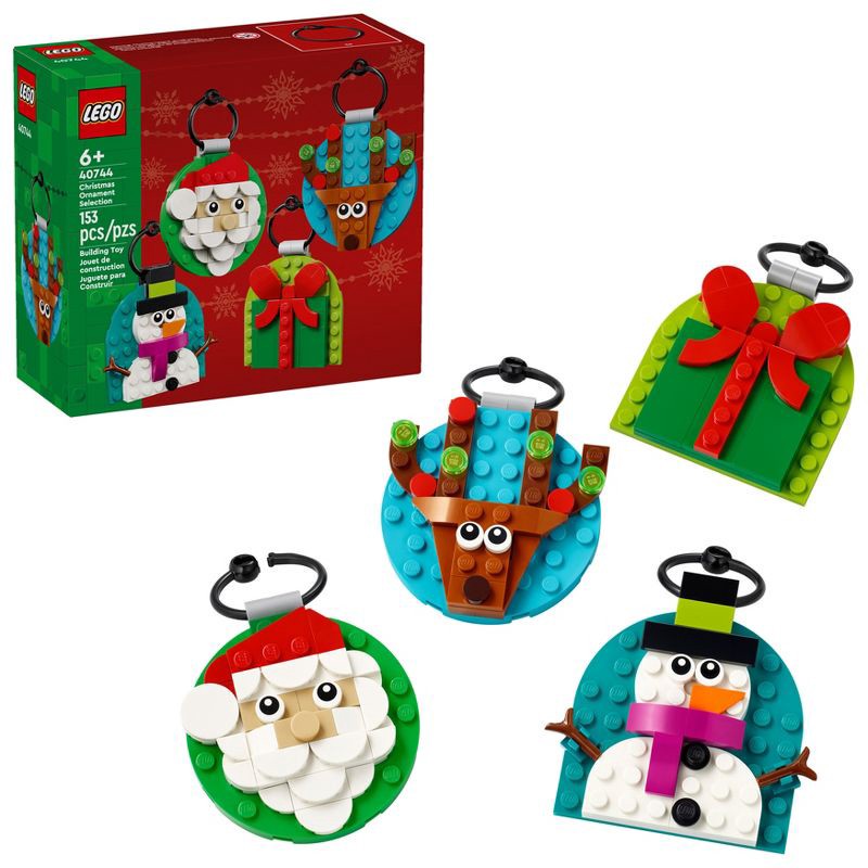 slide 1 of 6, LEGO Christmas Ornament Selection Building Toy 40744, 1 ct
