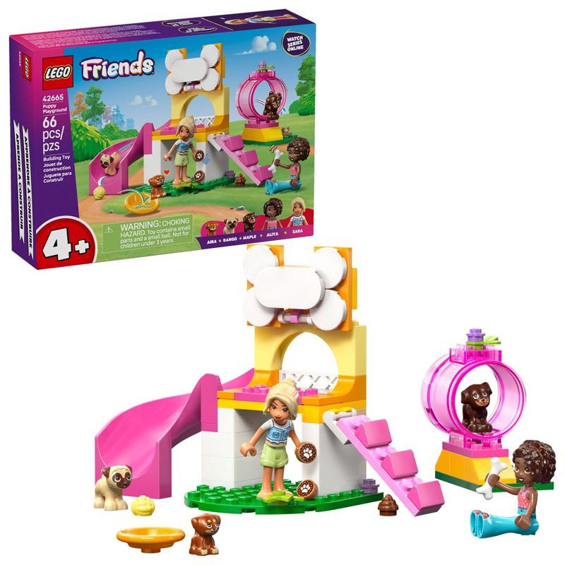 slide 1 of 6, LEGO Friends Puppy Playground Building Toy 42665, 1 ct