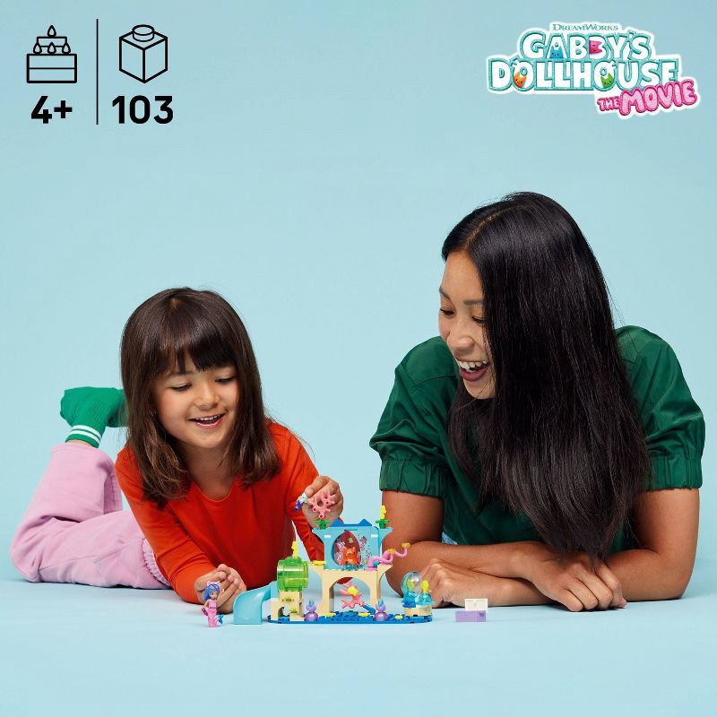 slide 2 of 6, LEGO Gabby's Dollhouse Mermaid Gabby's Aquarium Adventure 11204, 1 ct