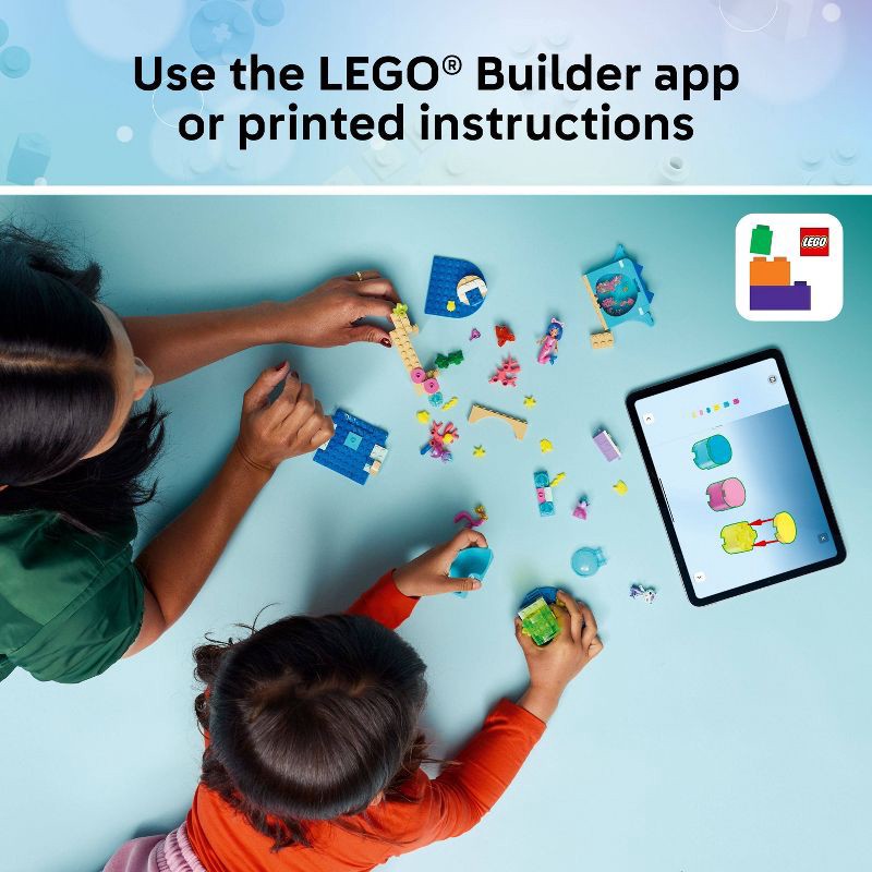 slide 4 of 6, LEGO Gabby's Dollhouse Mermaid Gabby's Aquarium Adventure 11204, 1 ct