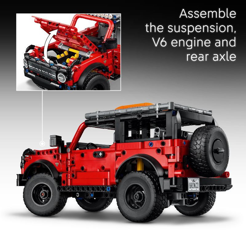 slide 3 of 7, LEGO Technic Ford Bronco SUV Kids Toy Car Building Set 42213, 1 ct