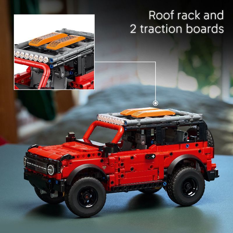 slide 6 of 7, LEGO Technic Ford Bronco SUV Kids Toy Car Building Set 42213, 1 ct