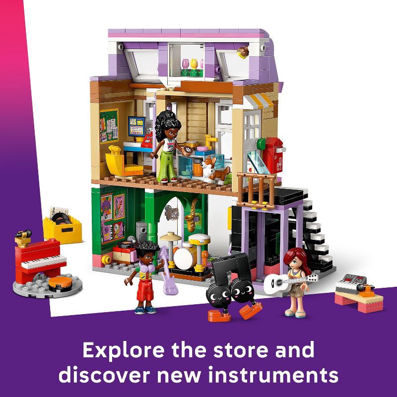 slide 4 of 6, LEGO Friends Music Store & Apartment Kids Toy 42653, 1 ct