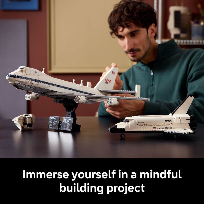 slide 3 of 6, LEGO Icons Shuttle Carrier Aircraft Building Set 10360, 1 ct