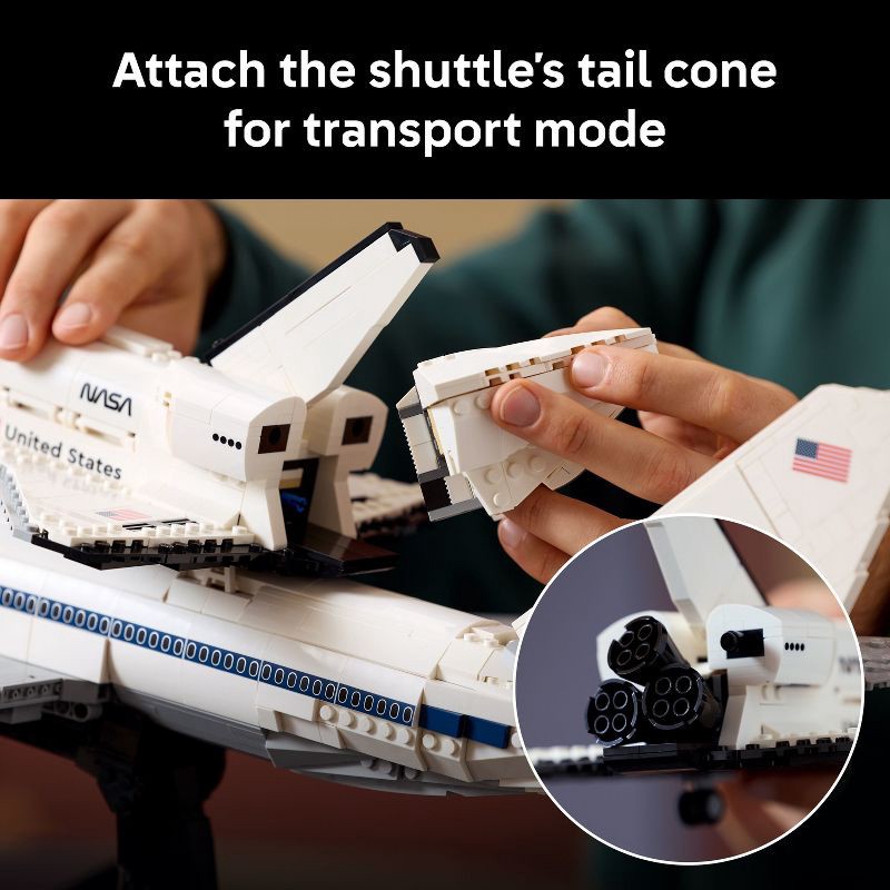 slide 5 of 6, LEGO Icons Shuttle Carrier Aircraft Building Set 10360, 1 ct
