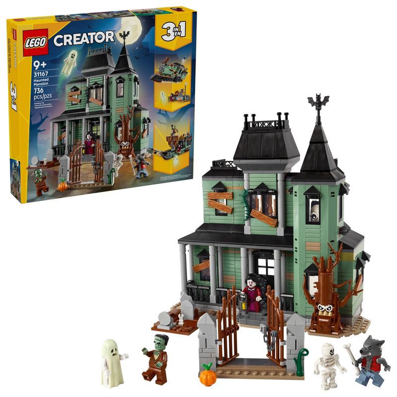 slide 1 of 6, LEGO Creator 3 in 1 Haunted Mansion Building Toy 31167, 1 ct
