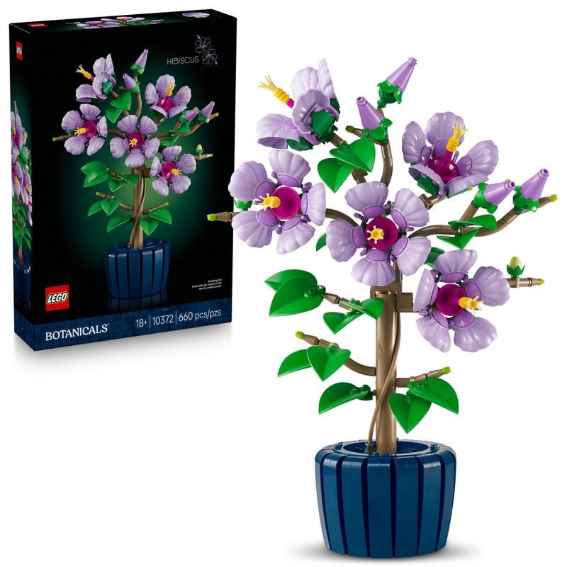 slide 1 of 7, LEGO Botanicals Hibiscus Flower Building Set 10372, 1 ct