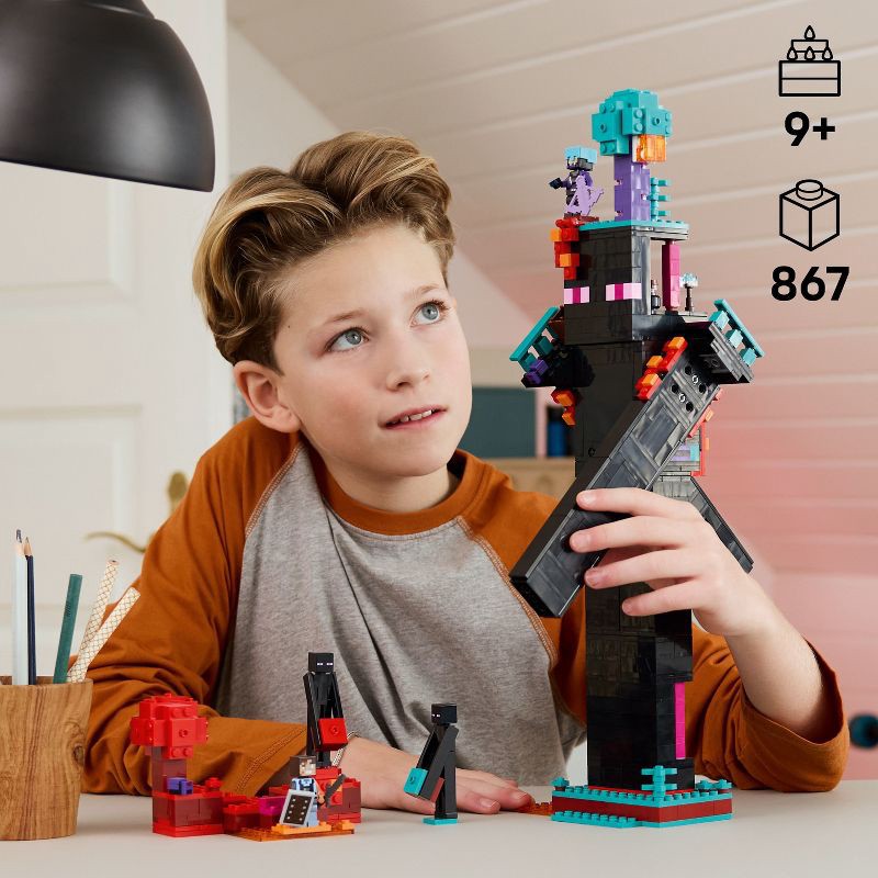 slide 2 of 6, LEGO Minecraft The Enderman Tower Toy for Kids 21279, 1 ct