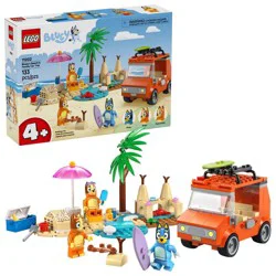 LEGO Bluey: Bluey's Beach & Family Car Trip Building Set 11202