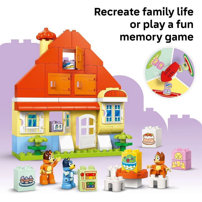 slide 5 of 6, LEGO DUPLO Bluey: Bluey's Family House with Memory Game 10459, 1 ct