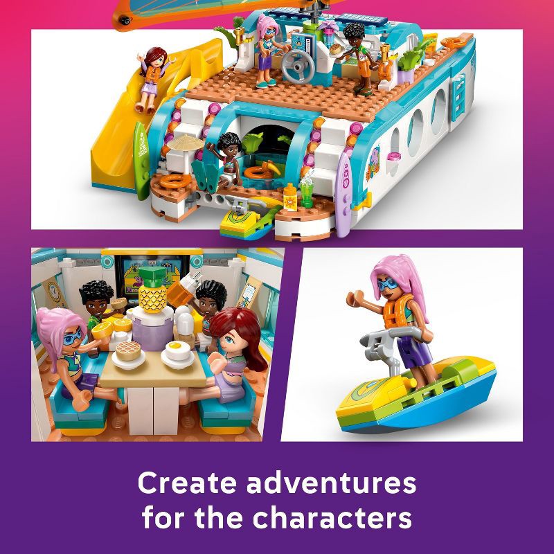 slide 4 of 6, LEGO Friends Travel Boat Adventure Building Toy 42664, 1 ct