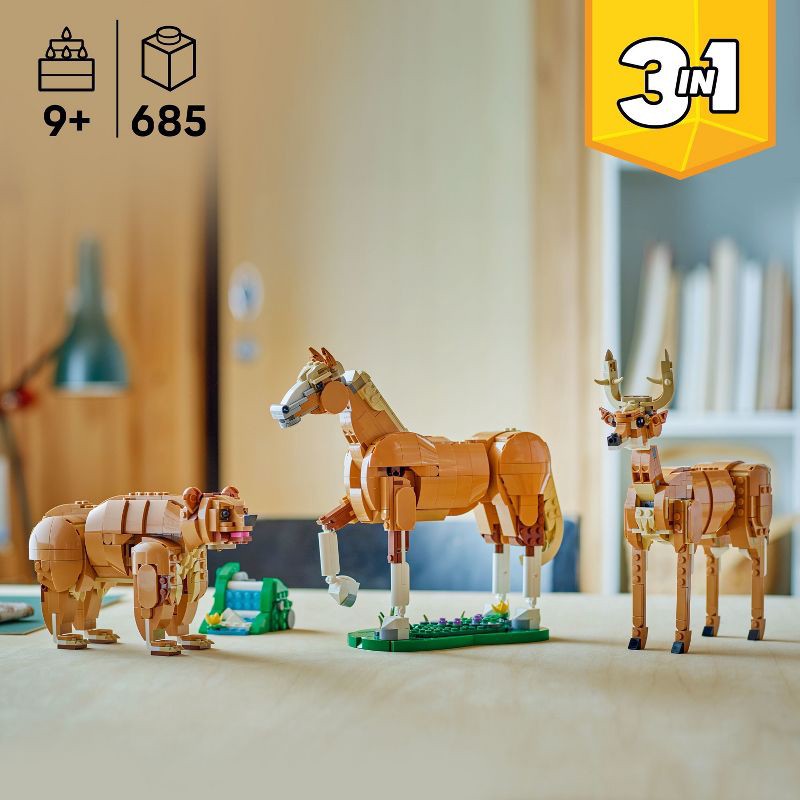 slide 2 of 6, LEGO Creator 3 in 1 Beautiful Horse Building Toy, Christmas Gift for Kids' - 31166, 1 ct