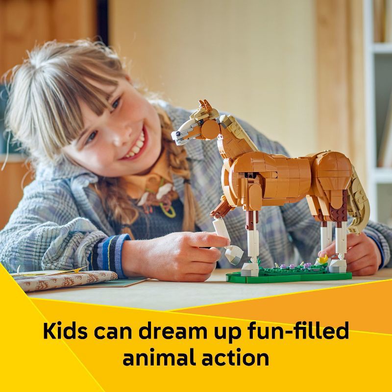 slide 3 of 6, LEGO Creator 3 in 1 Beautiful Horse Building Toy, Christmas Gift for Kids' - 31166, 1 ct