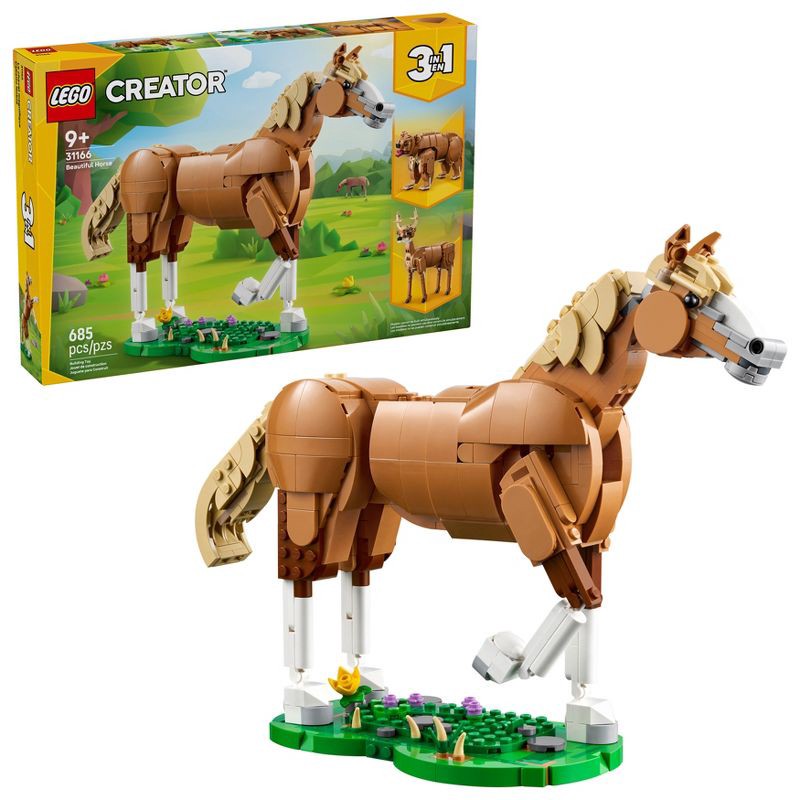 slide 1 of 6, LEGO Creator 3 in 1 Beautiful Horse Building Toy, Christmas Gift for Kids' - 31166, 1 ct