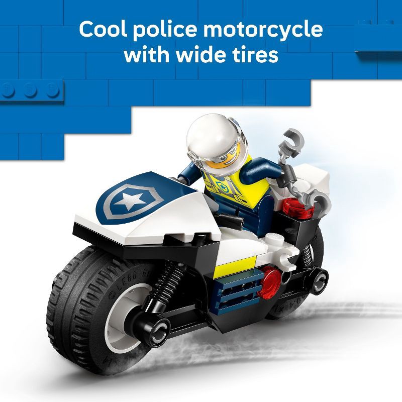 slide 5 of 6, LEGO City Police Motorcycle Chase Building Toy 60455, 1 ct