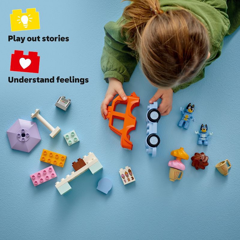 slide 3 of 7, LEGO DUPLO Bluey Ice Cream Trip with Bluey Building Set 10458, 1 ct