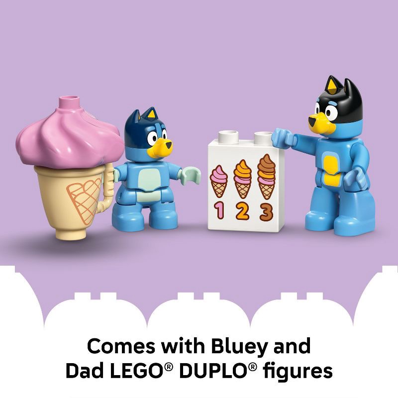 slide 6 of 7, LEGO DUPLO Bluey Ice Cream Trip with Bluey Building Set 10458, 1 ct