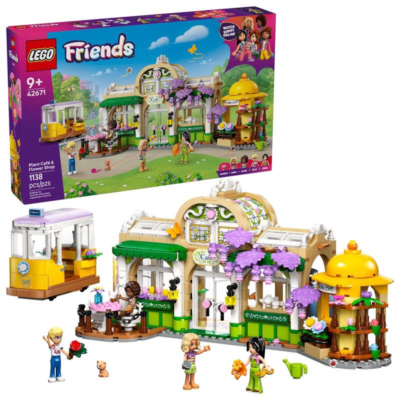slide 1 of 6, LEGO Friends Plant Café & Flower Shop Kids Toy 42671, 1 ct