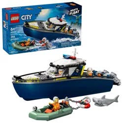 LEGO City Police Boat Chase Building Toy 60456