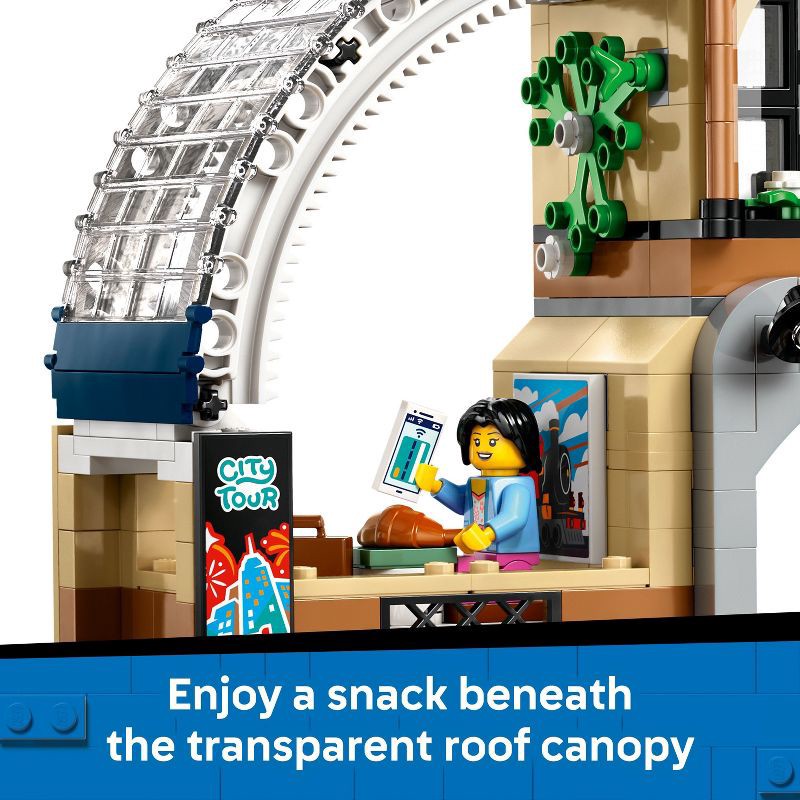slide 5 of 6, LEGO City Central Train Station Building Toy 60469, 1 ct