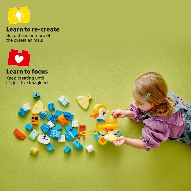 slide 3 of 6, LEGO DUPLO Town 3 in 1 Animals on Wheels 10448, 1 ct