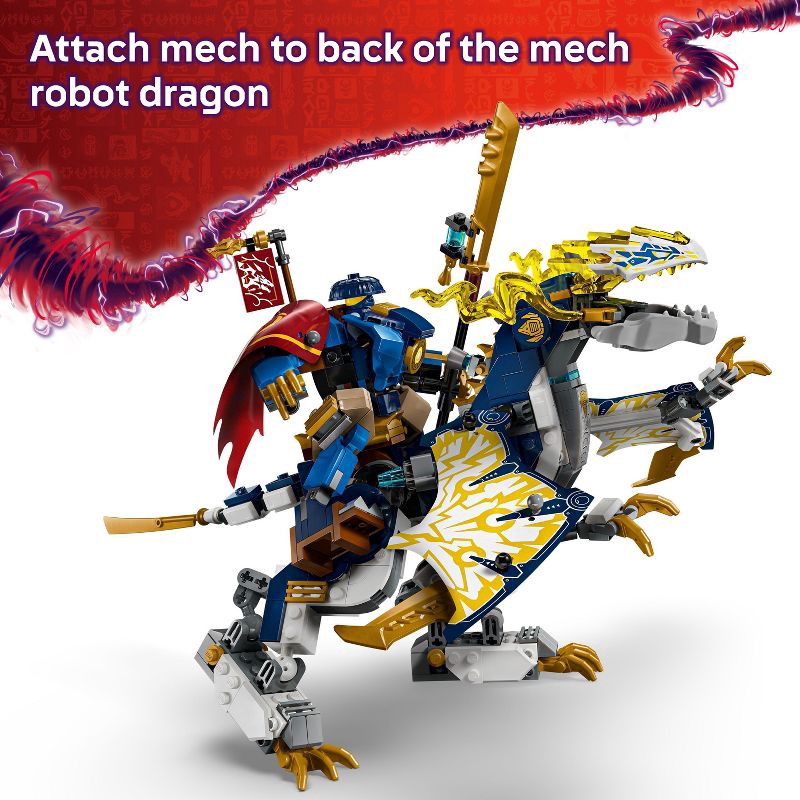 slide 3 of 6, LEGO NINJAGO Rogue's Mech Dragon Rider Kids Toy 71843, 1 ct