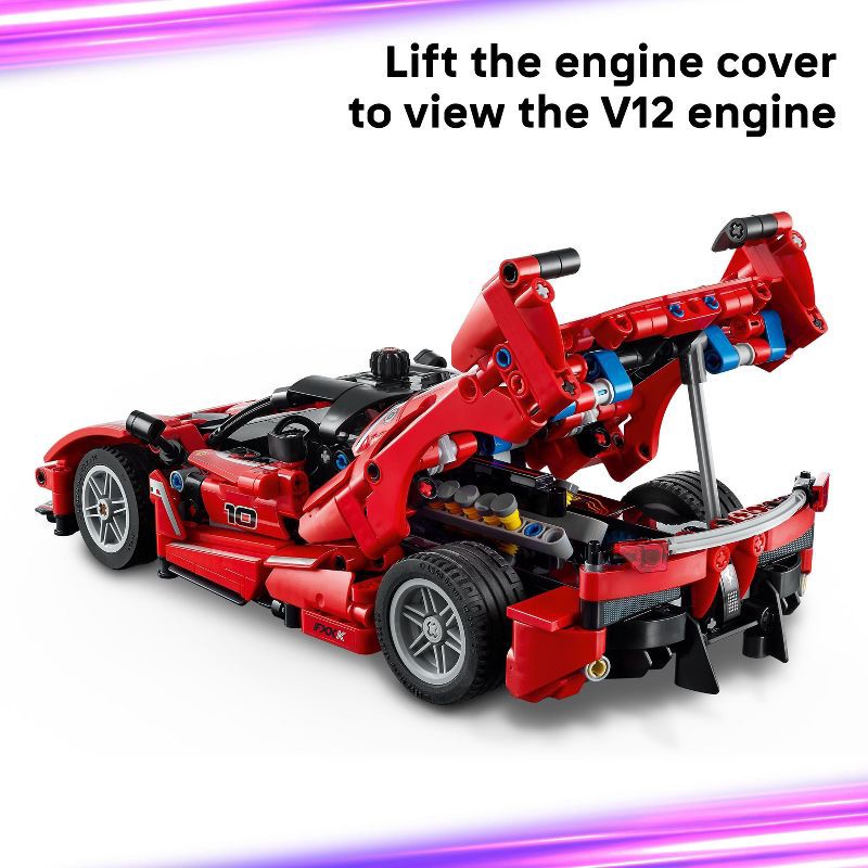 slide 3 of 6, LEGO Technic Ferrari FXX K Kids Toy Car Building Set 42212, 1 ct