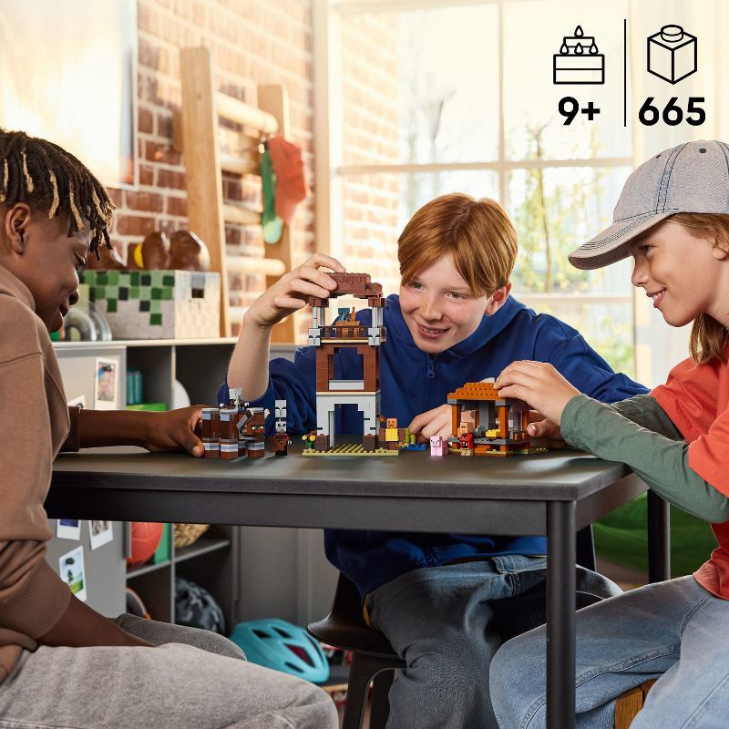 slide 2 of 6, LEGO Minecraft The Pillager Outpost and Ravager 21278, 1 ct