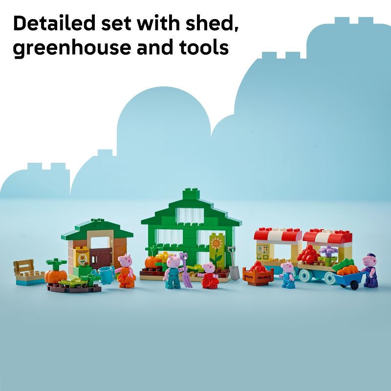 slide 4 of 6, LEGO DUPLO Peppa Pig Grandpa Pig's Garden and Greenhouse Building Set 10461, 1 ct