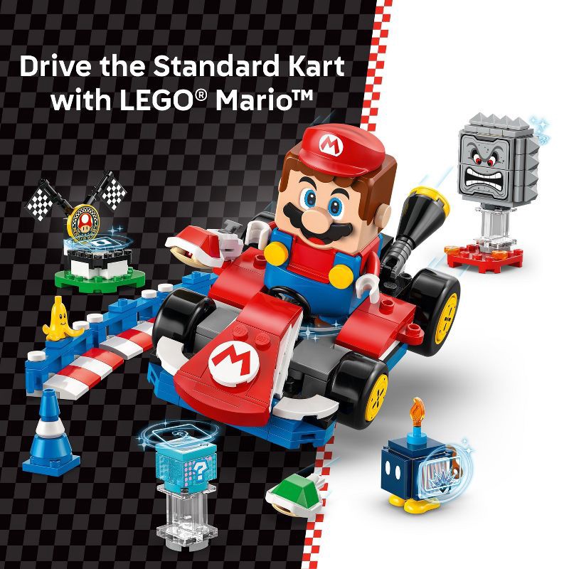 slide 3 of 6, LEGO Super Mario: Mario Kart - Interactive LEGO Mario & Standard Kart 72043, 1 ct