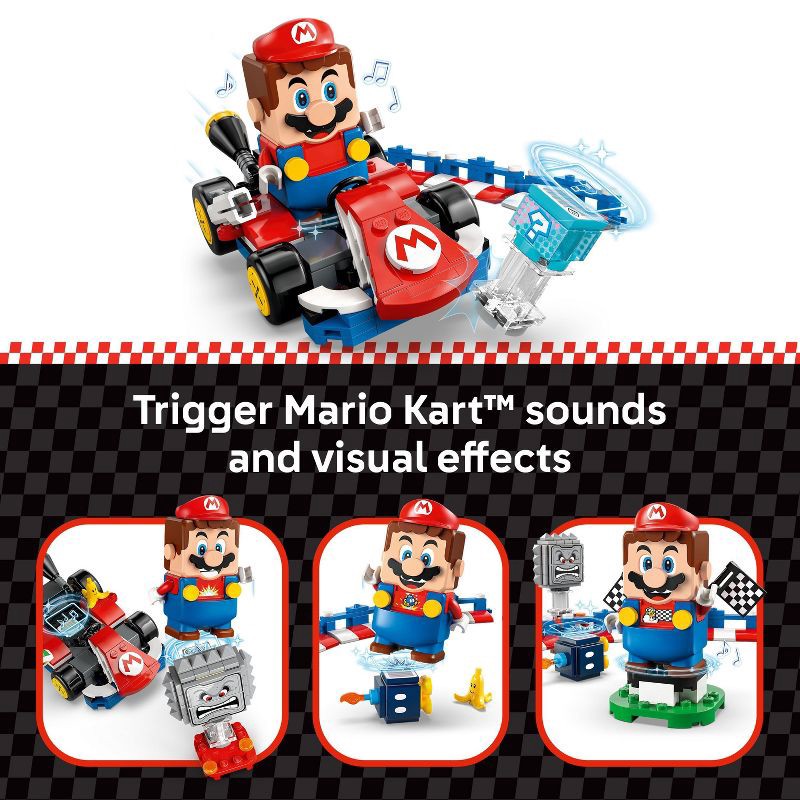 slide 4 of 6, LEGO Super Mario: Mario Kart - Interactive LEGO Mario & Standard Kart 72043, 1 ct