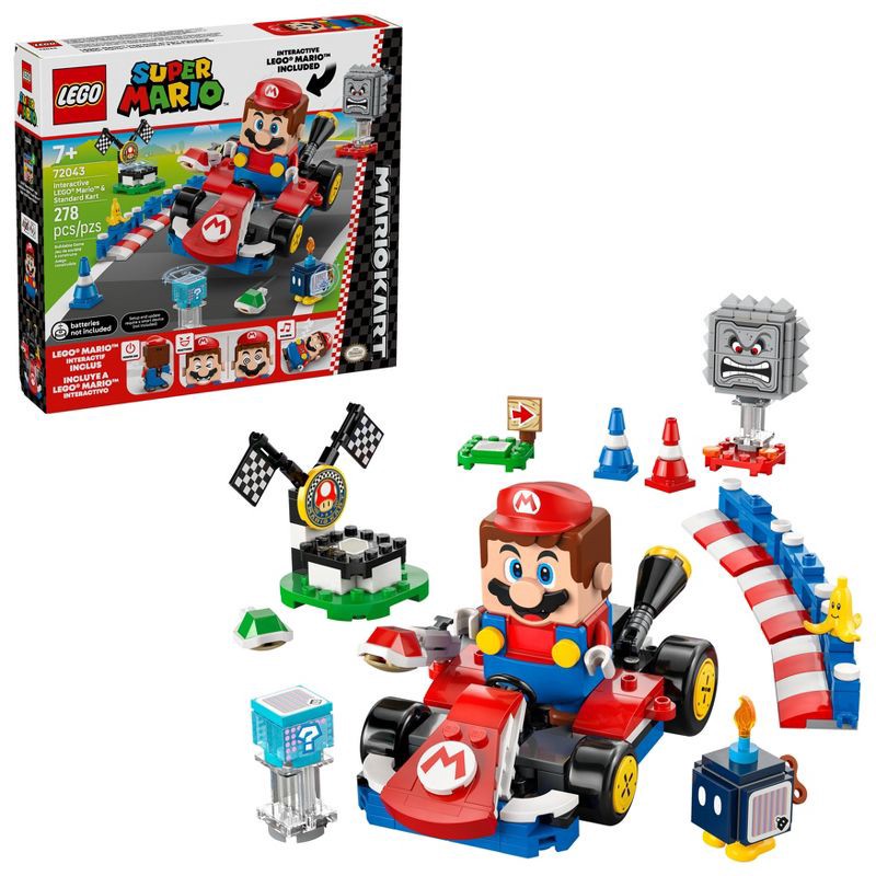 slide 1 of 6, LEGO Super Mario: Mario Kart - Interactive LEGO Mario & Standard Kart 72043, 1 ct