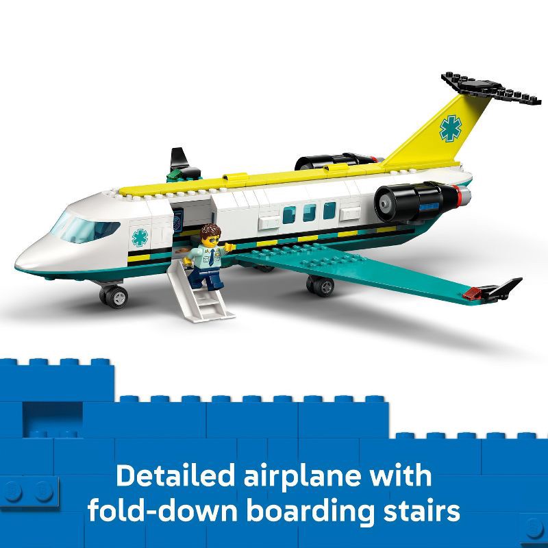 slide 3 of 6, LEGO City Emergency Air Ambulance Airplane Toy 60465, 1 ct