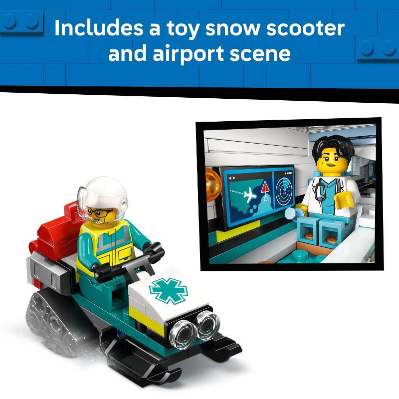 slide 5 of 6, LEGO City Emergency Air Ambulance Airplane Toy 60465, 1 ct