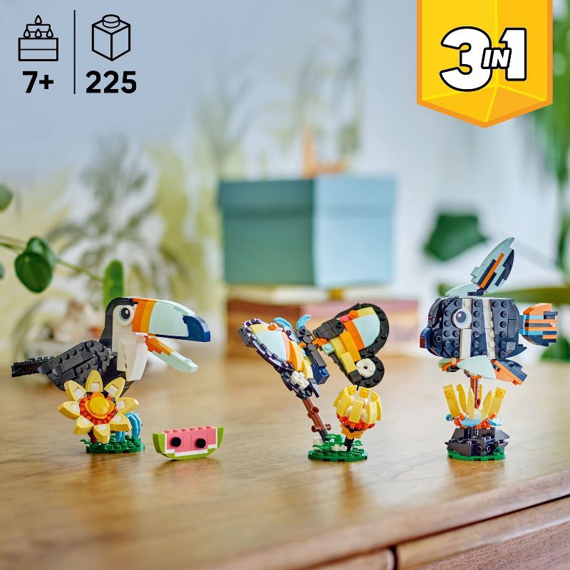 slide 2 of 6, LEGO Creator 3 in 1 Wild Animals: Tropical Toucan 31173, 1 ct