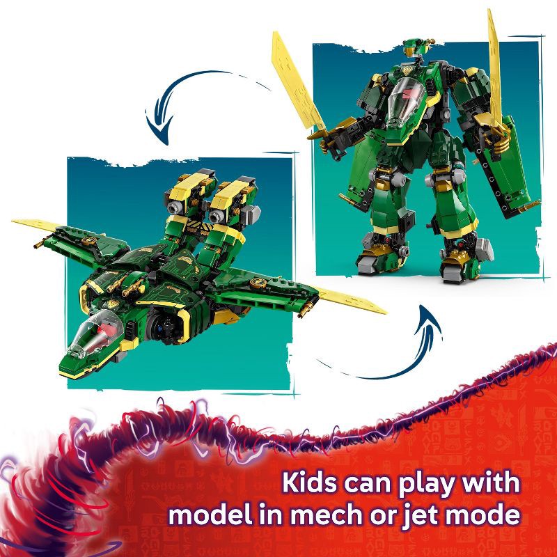 slide 3 of 5, LEGO NINJAGO Lloyd's Jet Mech Building Toy 71845, 1 ct