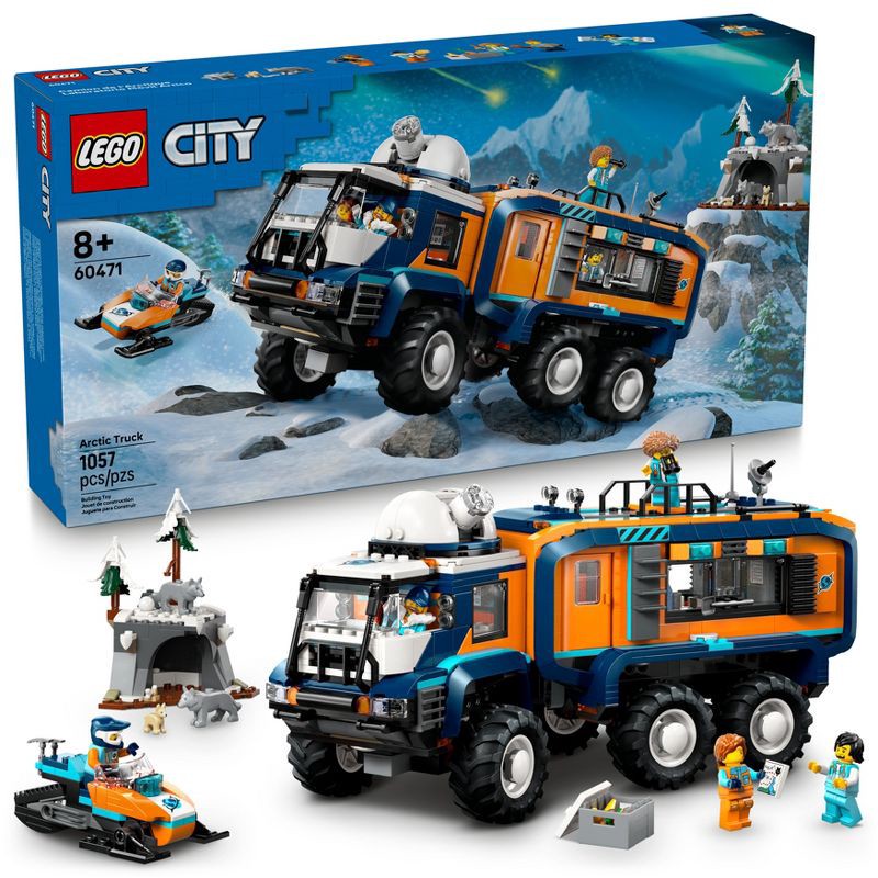 slide 1 of 6, LEGO City Arctic Explorer Science Lab Truck 60471, 1 ct