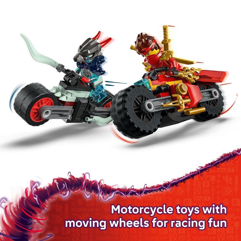 slide 3 of 6, LEGO NINJAGO Kai's Motorcycle Speed Race Kids Toy 71838, 1 ct