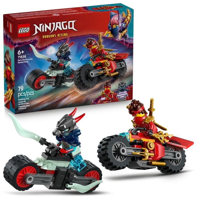 slide 1 of 6, LEGO NINJAGO Kai's Motorcycle Speed Race Kids Toy 71838, 1 ct