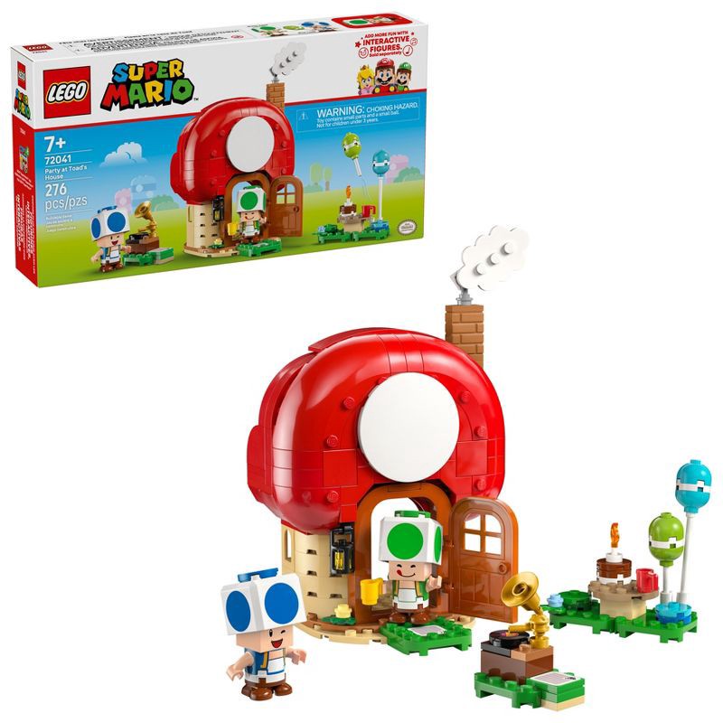 slide 1 of 6, LEGO Super Mario Party at Toad's House Kids Toy 72041, 1 ct