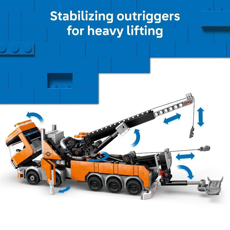 slide 4 of 6, LEGO City Heavy-Duty Recovery Tow Truck with Crane 60467, 1 ct