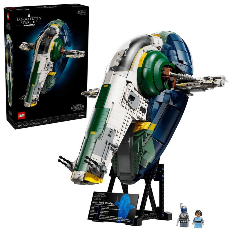 slide 1 of 6, LEGO Star Wars Jango Fett's Firespray-Class Starship 75409, 1 ct