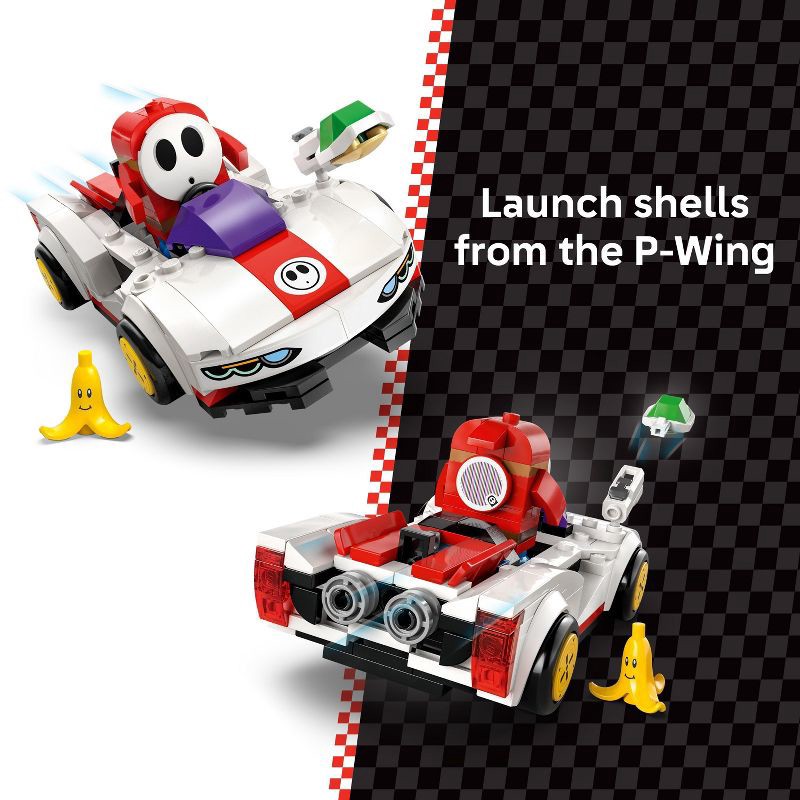 slide 4 of 7, LEGO Super Mario: Mario Kart – Shy Guy & P-Wing Building Toy, Christmas Gift for Kids' - 72045, 1 ct