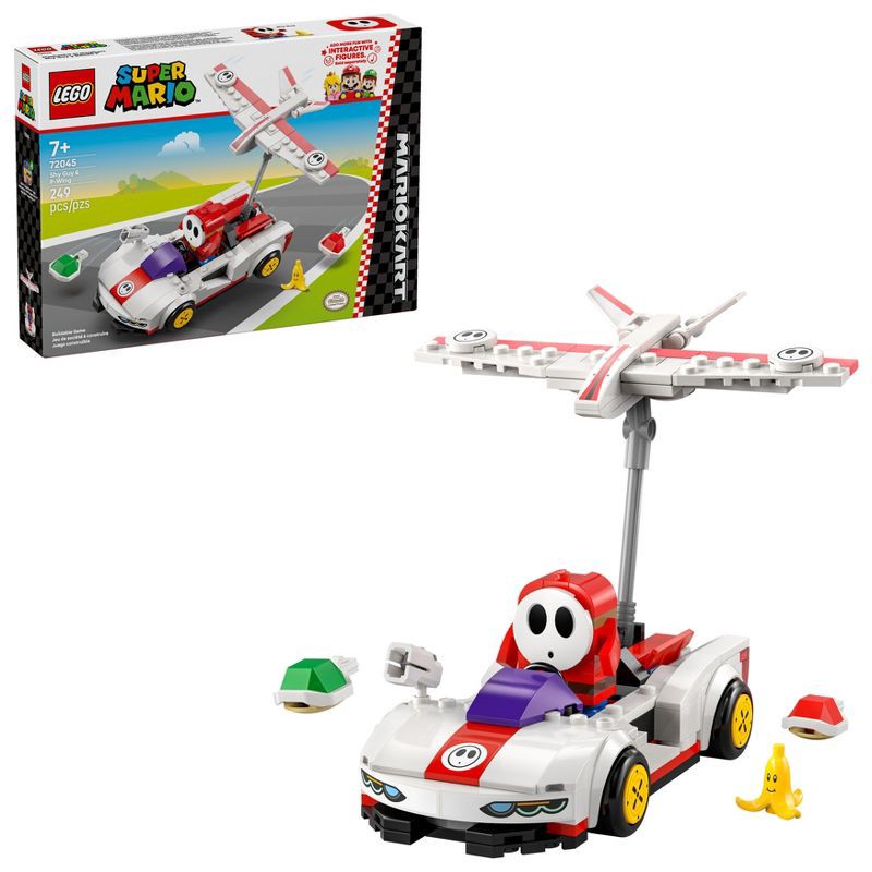 slide 1 of 7, LEGO Super Mario: Mario Kart – Shy Guy & P-Wing Building Toy, Christmas Gift for Kids' - 72045, 1 ct