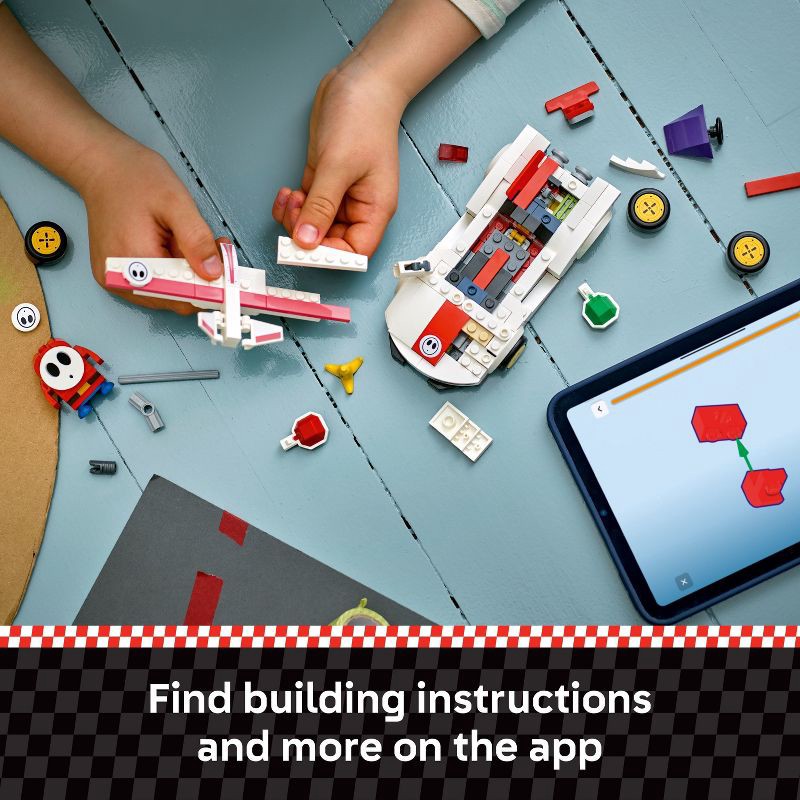 slide 7 of 7, LEGO Super Mario: Mario Kart – Shy Guy & P-Wing Building Toy, Christmas Gift for Kids' - 72045, 1 ct