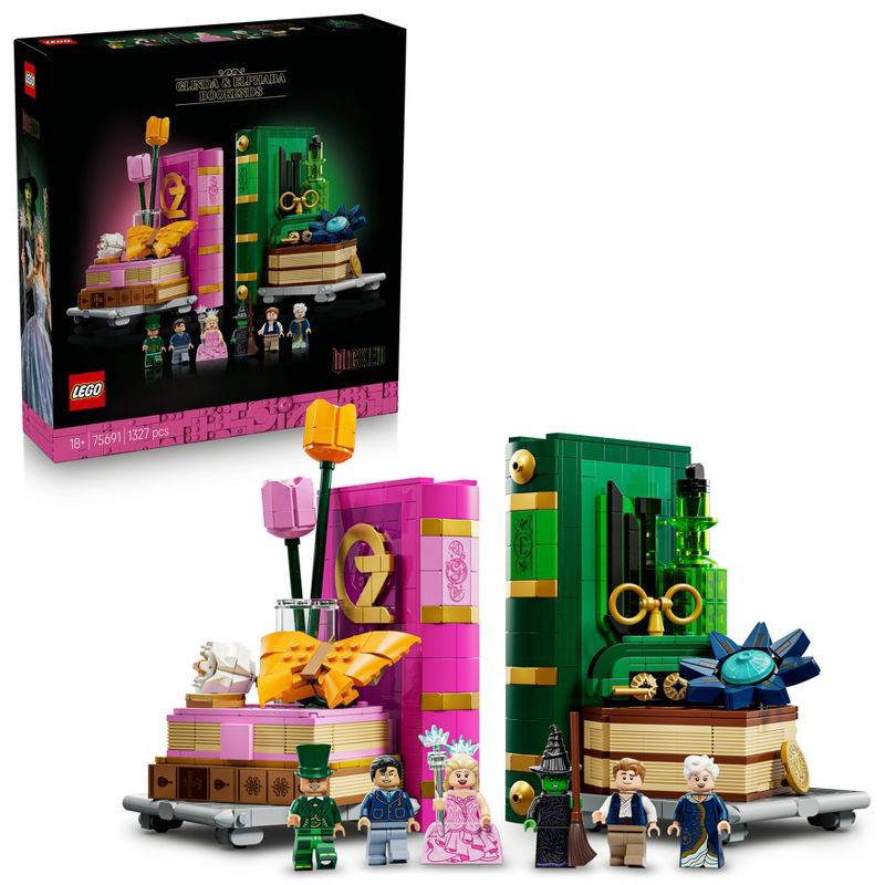 slide 1 of 6, LEGO Wicked Glinda & Elphaba Bookends 75691, 1 ct