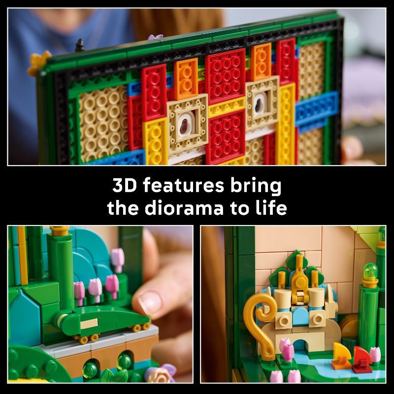slide 4 of 7, LEGO Wicked Emerald City Wall Art for Adults, Christmas Gift Ideas - 75685, 1 ct